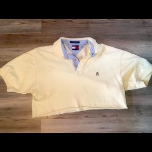 Tommy Hilfiger cropped yellow tee